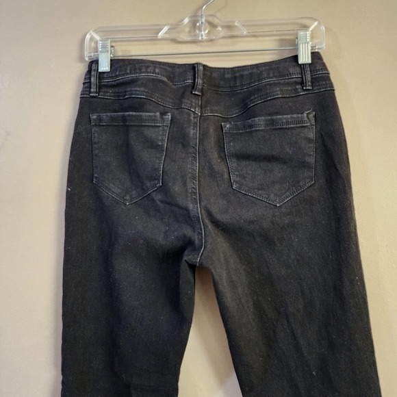 A3 Denim Womens Skinny Jeans Size 8 Black Mid Rise Stretch - Picture 8 of 9